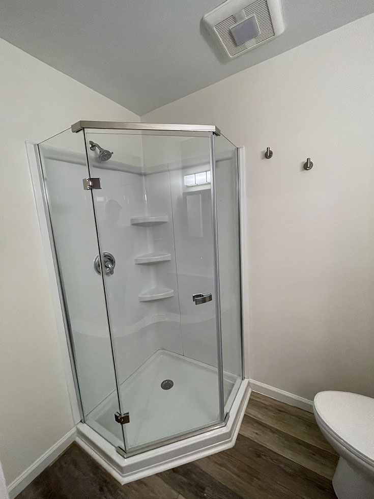 new mold free shower